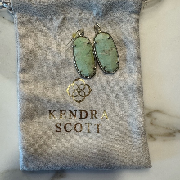 Kendra Scott Mint Green Elle Earrings - Picture 1 of 4